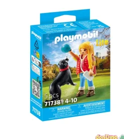 Mujer c/perro de montaña playmobil my life - 5 pzas.