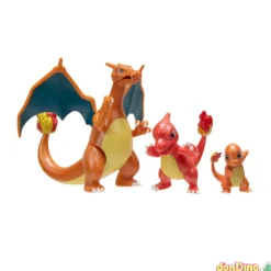 Multi-Pack Evolution Pokémon Acabado Especial Chamander-Charmeleon-Charizar