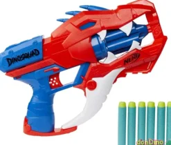 Nerf raptor-slash dinosquad 6 dardos, tambor rotatorio