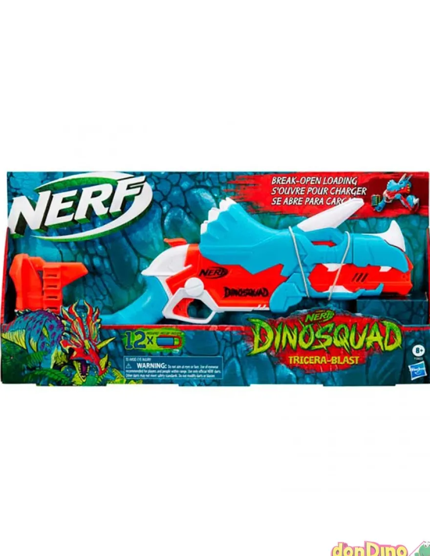 Nerf tricera-blast dinosquad c/12 dardos