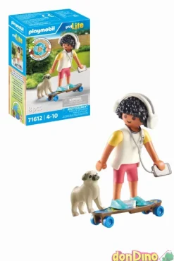 Niño skate con perro playmobil my life - 8 pzas.