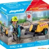 Obrero playmobil act!on heroes 14 pzas.