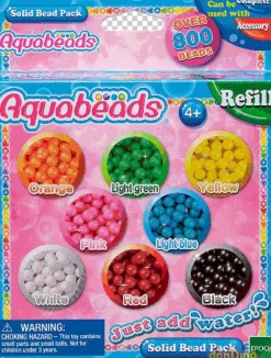 Pack abalorios solidos aquabeads 800 perlas