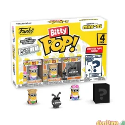 Pack 4 bitty pop minions funko