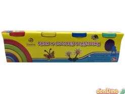 Pack 4 botes colores plastilina
