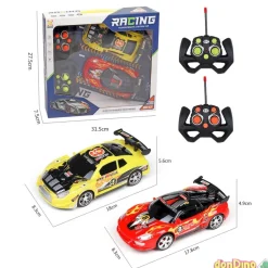 Pack 2 coches r/c 1:22 con luz 27 mhz surtidos