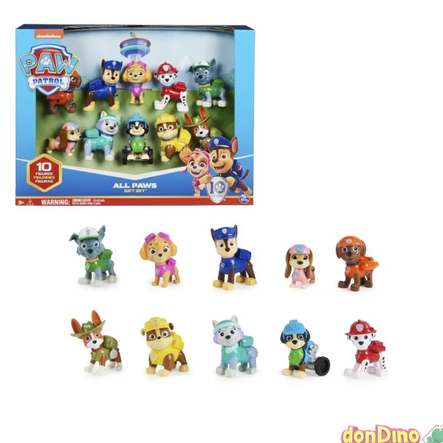 Pack 10 figuras patrulla canina