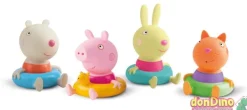 Pack 4 figuritas de baño peppa pig
