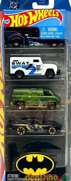 Pack 5 vehiculos hot wheels surtidos
