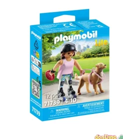 Patinadora con retriever playmobil my life - 12 pzas.