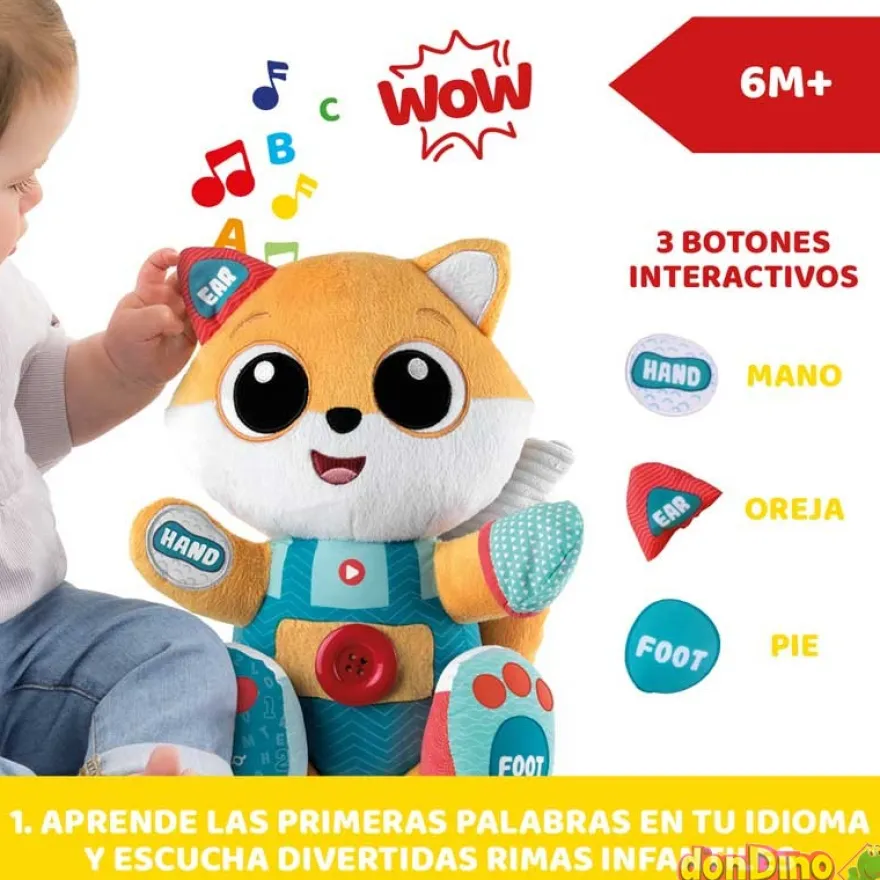 Peluche foxy bilingüe actividades