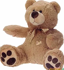 Peluche oso marron 95 cm. con lazo