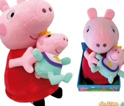 Peluche peppa pig & evie 25 cm.