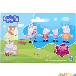 Peppa pig y su familia 5 personajes con bebé evie
