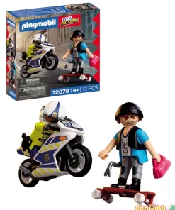 Persecucion en moto playmobil city action