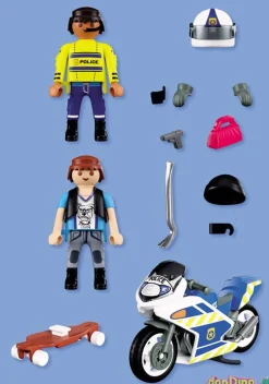 Persecucion en moto playmobil city action
