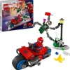 Persecucion en moto:spider-man lego