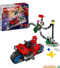 Persecucion en moto:spider-man lego