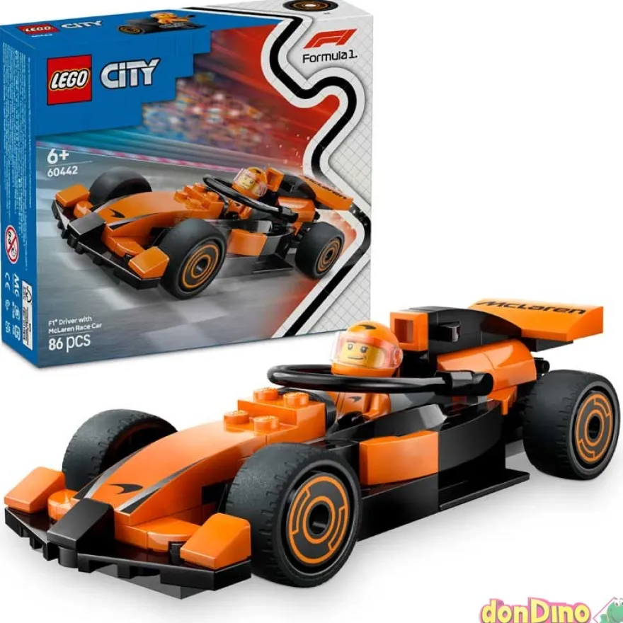 Piloto f1 coche mclaren lego city formula 1 - 86 pzas.