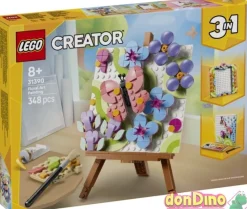 Pintura decorativa de arte floral lego creator