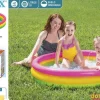 Piscina hinchable 3 aros colores 114x25 cm.