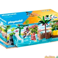 Piscina infantil c/jacuzzi playmobi playmobil family fun - 72 pzas.