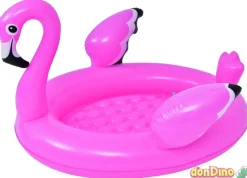 Piscina infantil hinchable flamenco 108x95x65 cm.