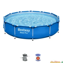 Piscina steel pro 366x76 cm. 6473 l bomba de filtro i 220-240 v.