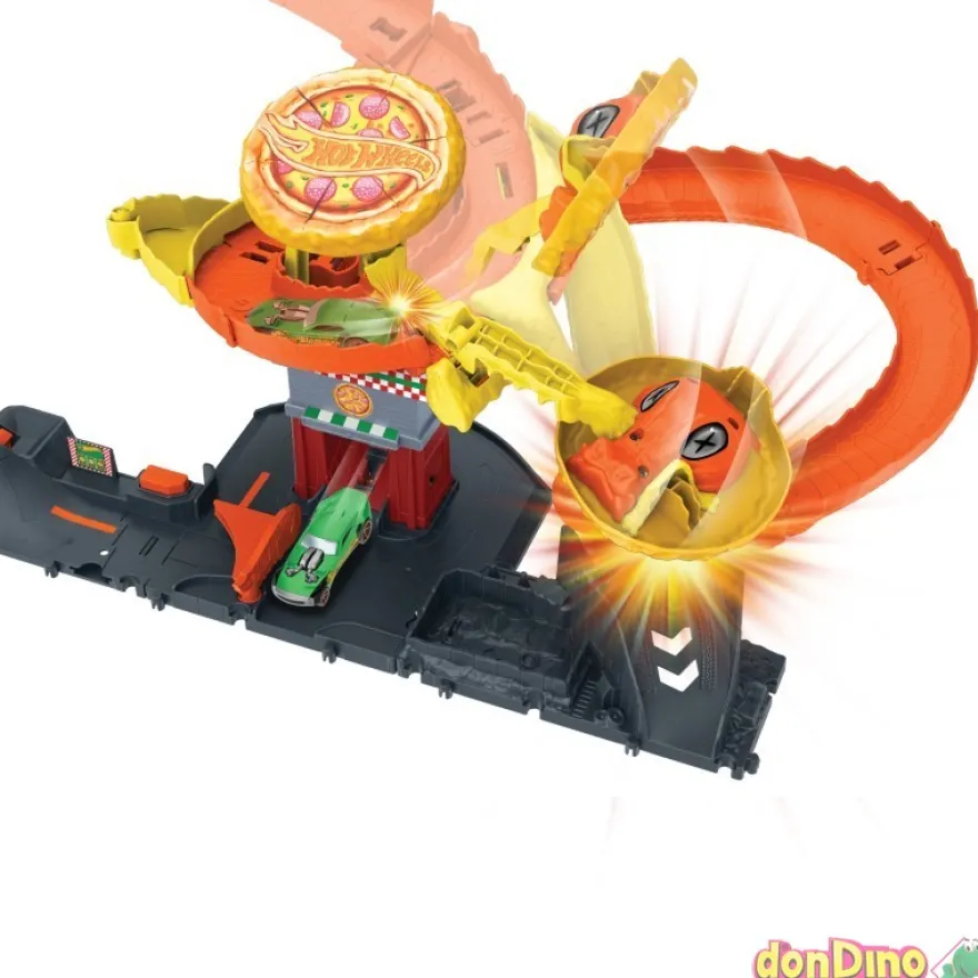 Pista ataque serpiente hot wheels city - pizza slam cobra attack