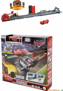 Pista carreras copa piston cars disney con lanzamiento - con rayo mcqueen