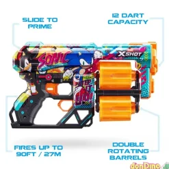 Pistola skins sonic x shot 12 dardo dread