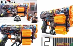 Pistola x-shot skins jurassic world con 12 dardos
