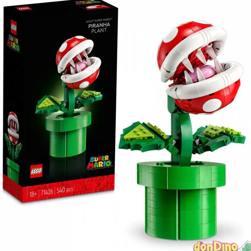 Planta piraña lego super mario 540 pzas.