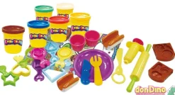 Plastilina sandwich salchichas galletas