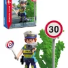 Policia c/radar velocidad playmobil