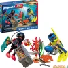 Policias buzos c/tesoro playmobil