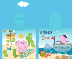 Poncho toalla george 55x55cm. peppa pig - 100% poliester