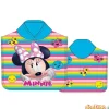 Poncho toalla minnie 55x110 cm. 100% polyester