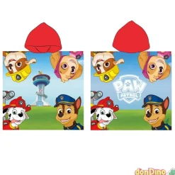 Poncho toalla patrulla canina 100% poliester