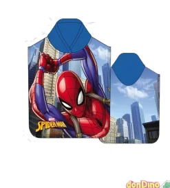 Poncho toalla spider-man 55x110 cm. 100% polyester