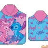 Poncho toalla stitch & angel 55x110 100% poliester