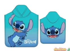 Poncho toalla stitch 55x110 cm. 100% poliester