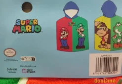 Poncho toalla super mario 55x110cm. 100% polyester