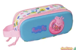 Portatodo doble 3d peppa pig