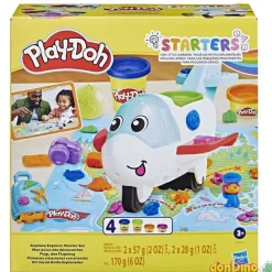 Primeras creaciones con el avion play-doh - c/4 botes