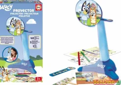 Proyector bluey c/40 diapositivas, 3 ceras, 1 lapiz