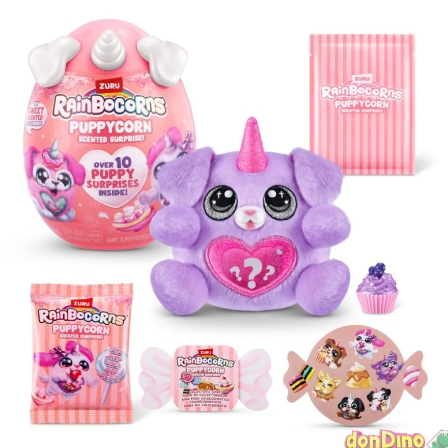 Puppycorn rainbocorns sorpresa perfumada - 10 sorpresas - peluche surtido
