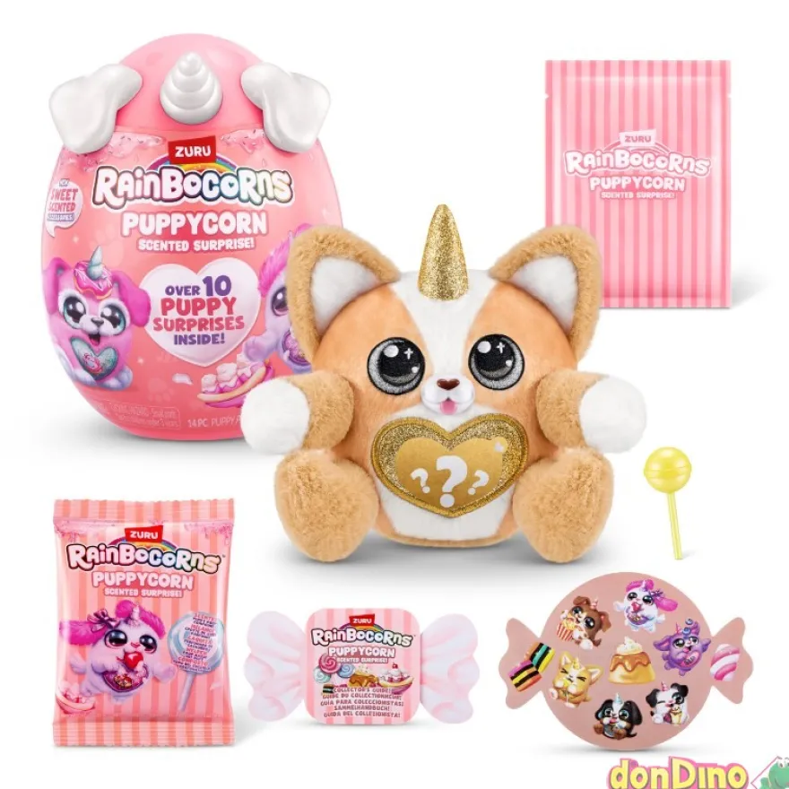 Puppycorn rainbocorns sorpresa perfumada - 10 sorpresas - peluche surtido