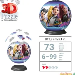 Puzzle ball 73 pzas guerreras k-pop