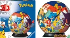 Puzzle 3d ball pokemon 73 pzas.